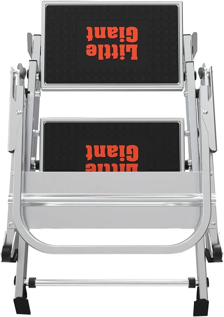 Ladder, Safety Step, Three-step Design, 3 feet high, Footrest, Aluminum, Type 1A, Load Capacity 300 pounds
