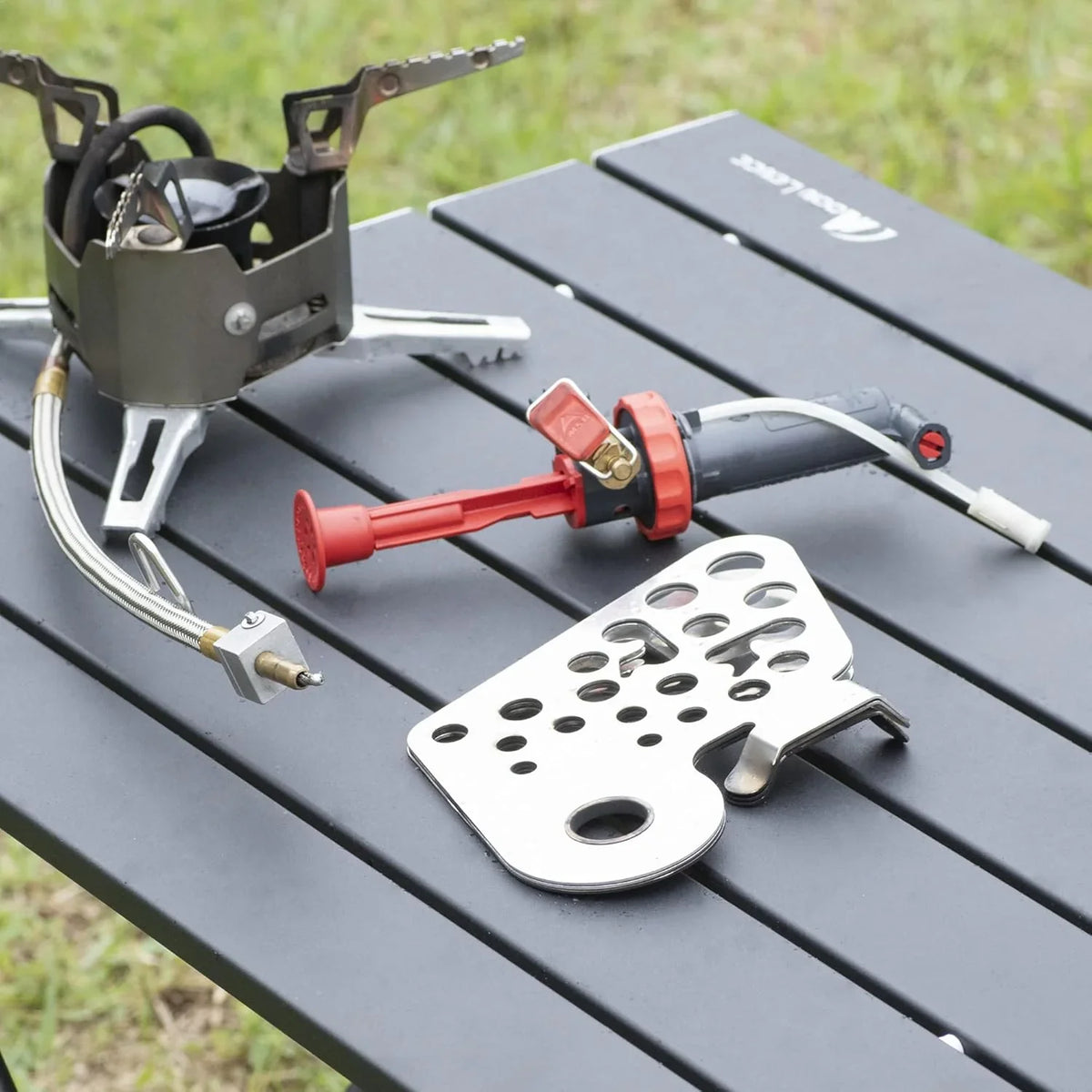 Multi-fuel camping stove for mountain exploration