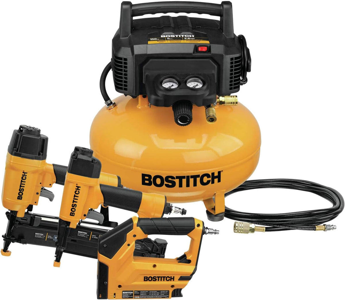 Air Compressor Combo Kit, 3-Tool (BTFP3KIT) 21.1 x 19.5 x 18 inches, Yellow