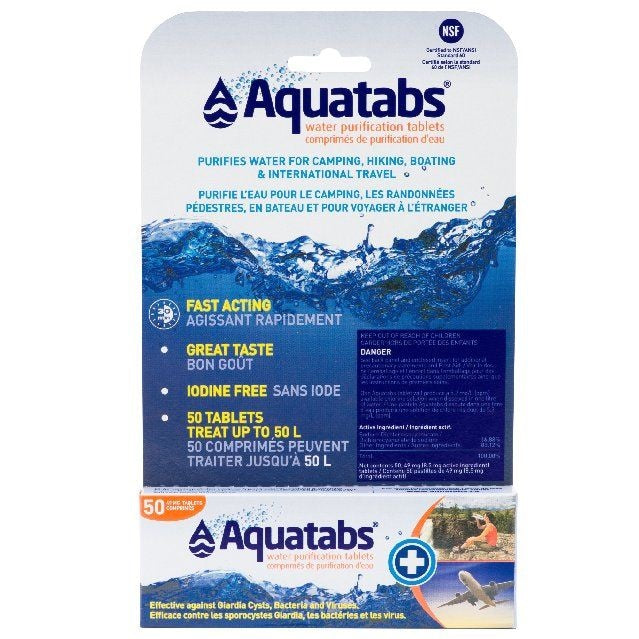 Water Purification Tablets, 50-pk