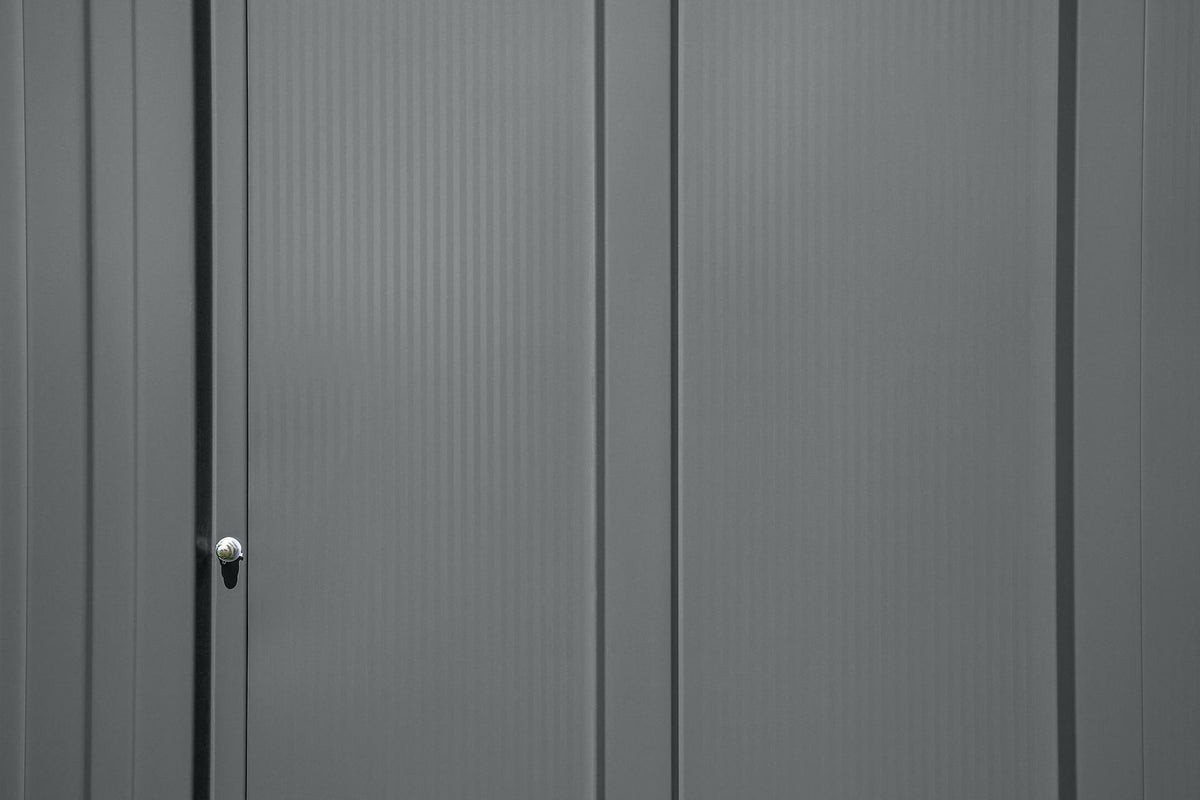 Arrow Classic 14x12-ft Charcoal Lockable Metal Shed