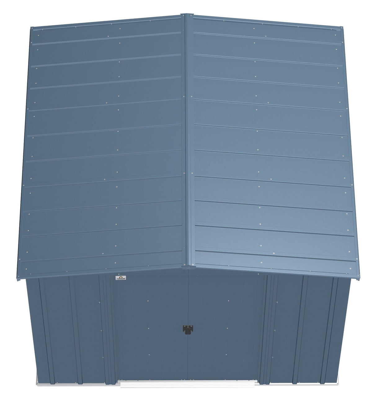 Arrow Classic Galvanized Steel Storage Shed, Blue Grey, 8-ft x 8-ft