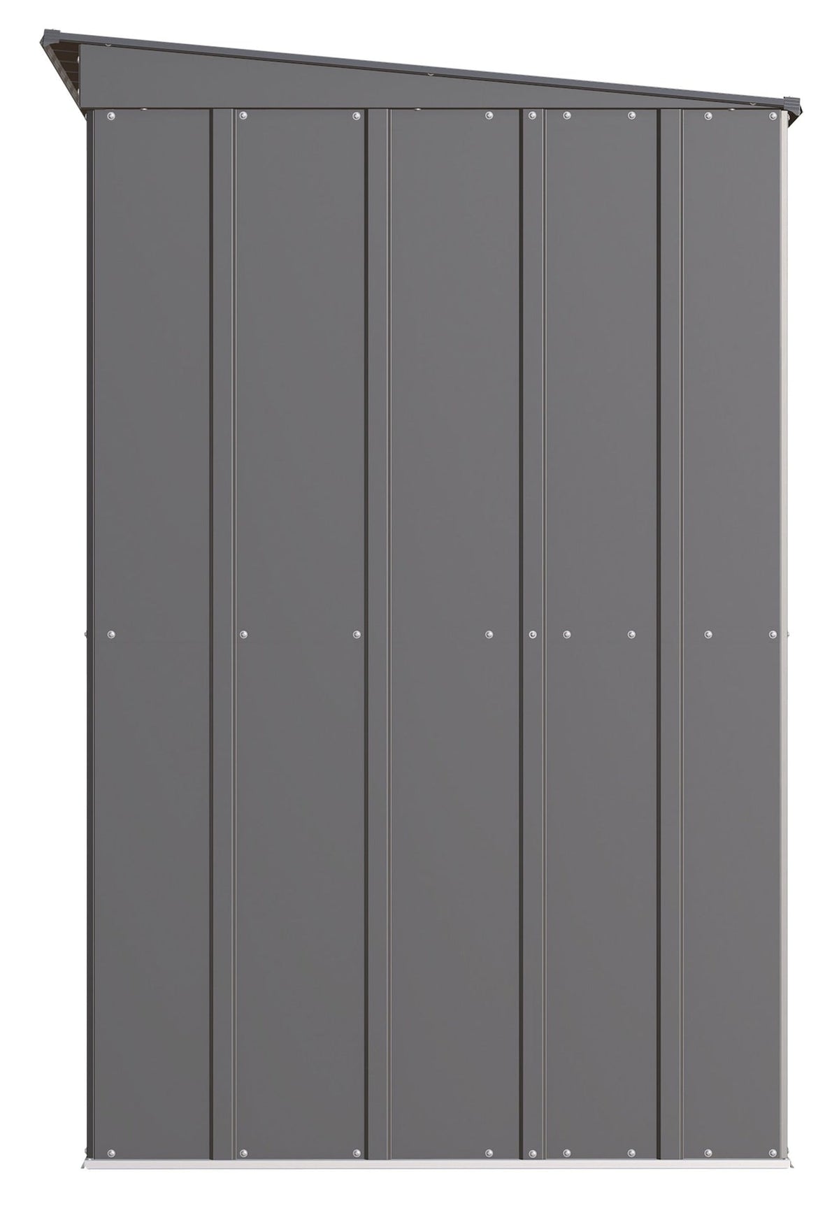 Arrow Classic Galvanized Steel Storage Shed, Charcoal, 10-ft x 4-ft