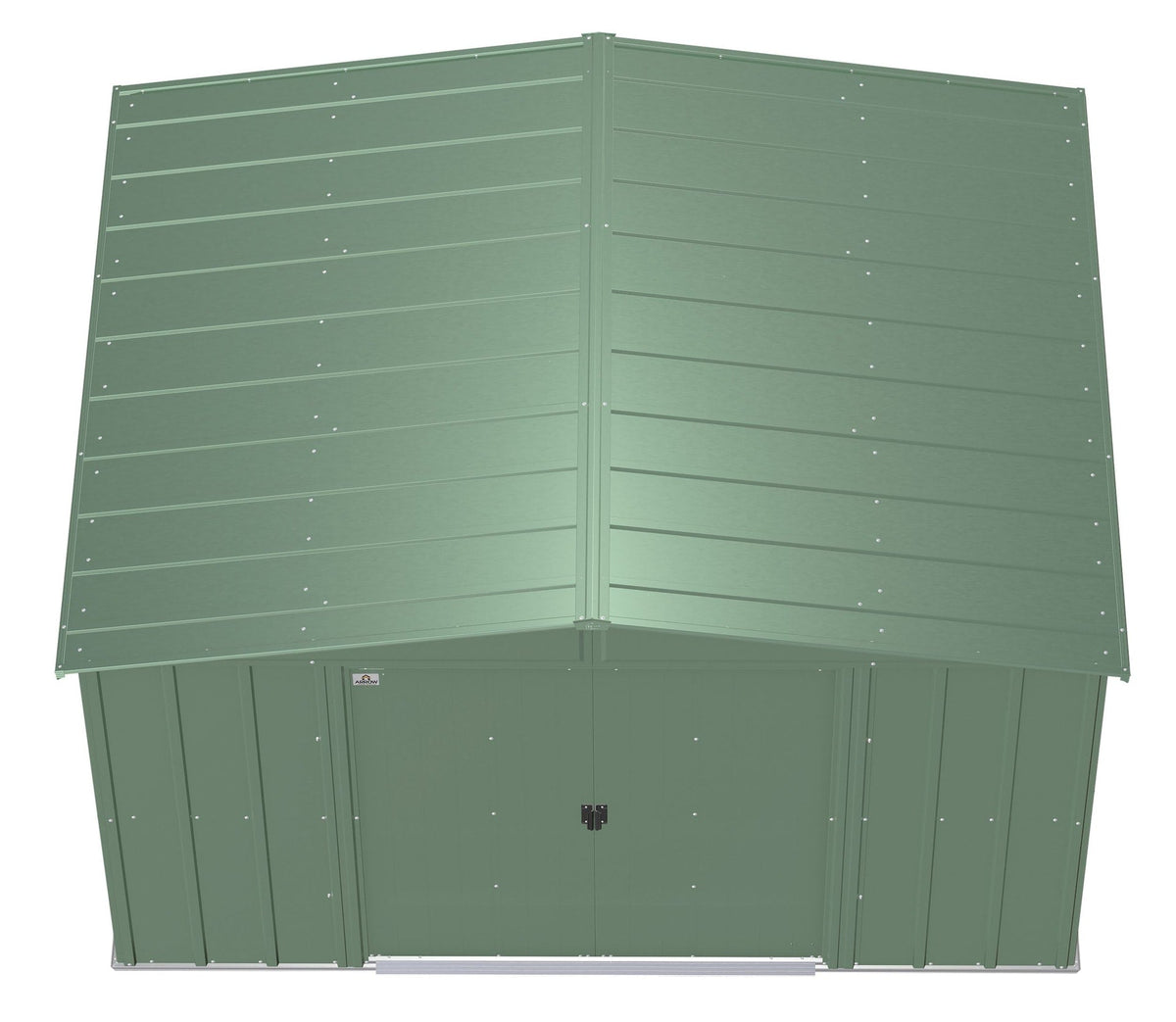 Arrow Classic Galvanized Steel Storage Shed, Sage Green, 10-ft x 8-ft