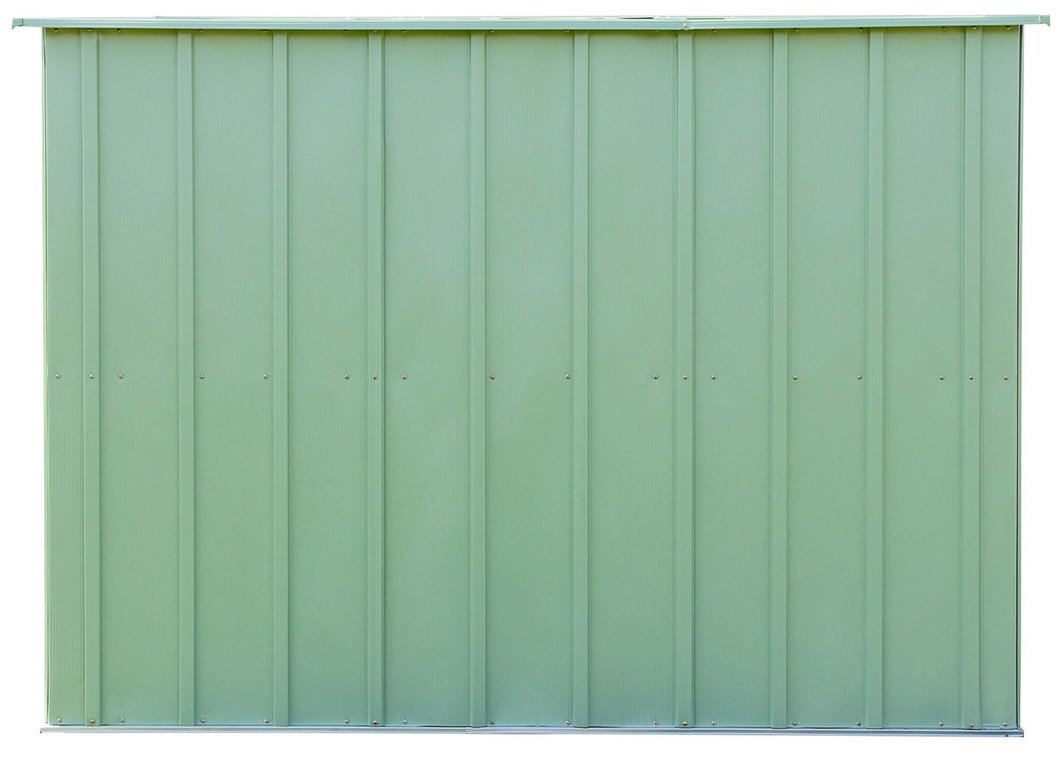 Arrow Classic Galvanized Steel Storage Shed, Sage Green, 10-ft x 8-ft