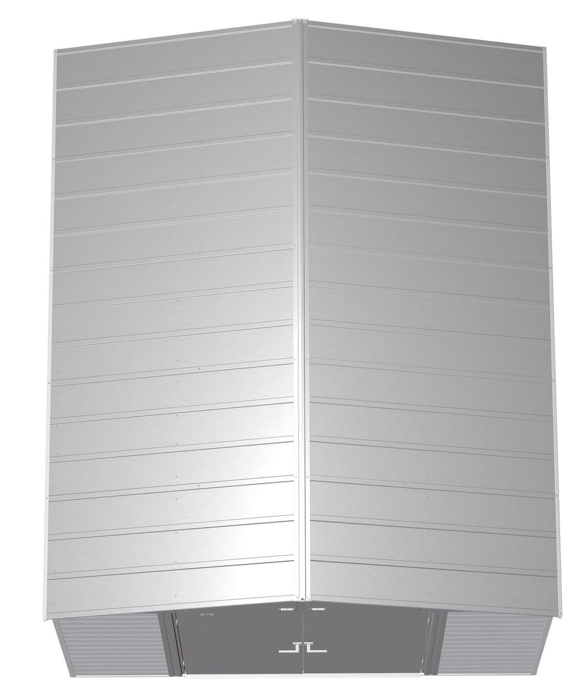 Arrow Select Galvanized Steel Storage Shed, Flute Grey, 10-ft x 12-ft