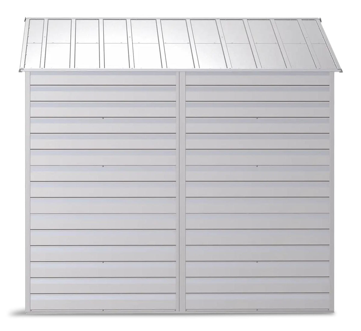 Arrow Select Galvanized Steel Storage Shed, Flute Grey, 10-ft x 8-ft