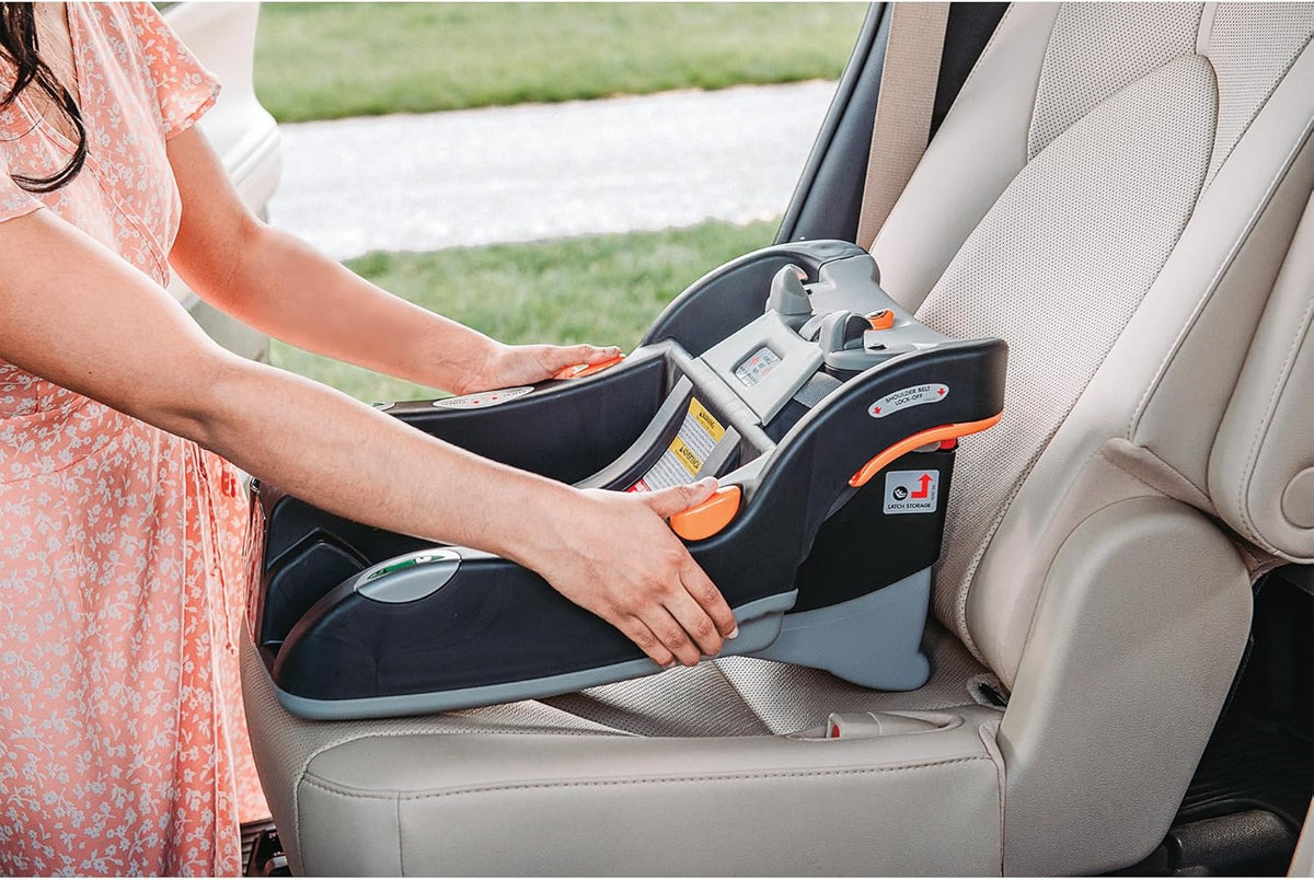 Infant Car Seat and Base, Rear-Facing Seat for 4-30 lbs., Includes Head and Body Support, Compatible with Strollers, Baby Travel Gear - Pewter/Grey