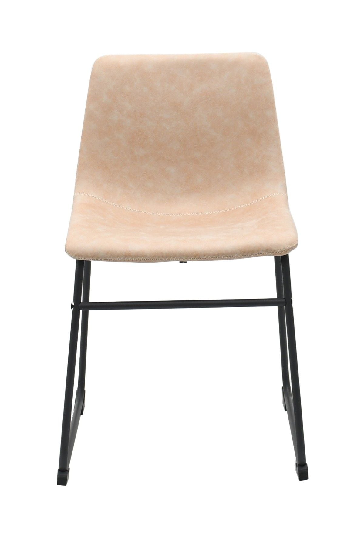 Rachel Vintage Beige Fabric Upholstered Dining Chair, 2-pc