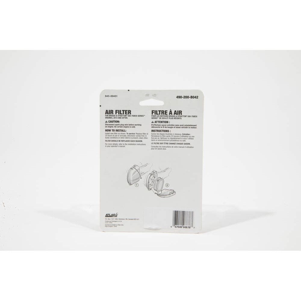 Lawn Mower Replacement EXi Air Filter