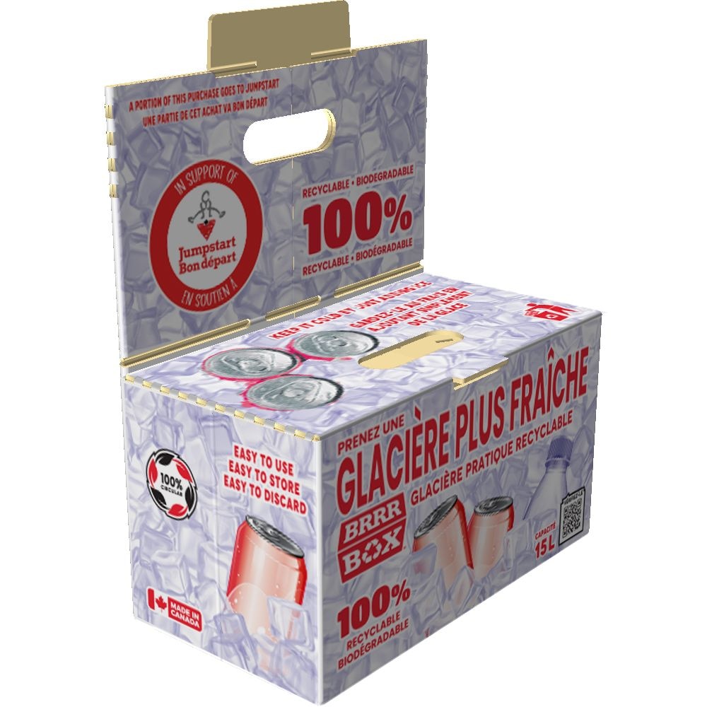 Recyclable Biodegradable Cooler, 15-L, White