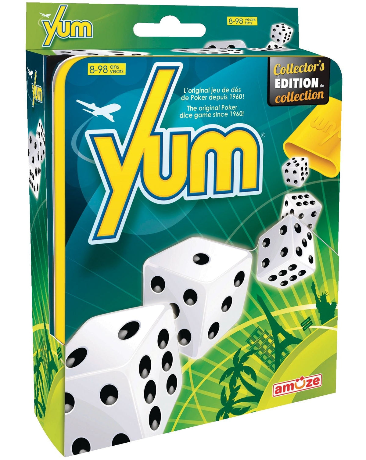 Yum Classic Collector's Edition Poker Dice Game Set, Ages 8+