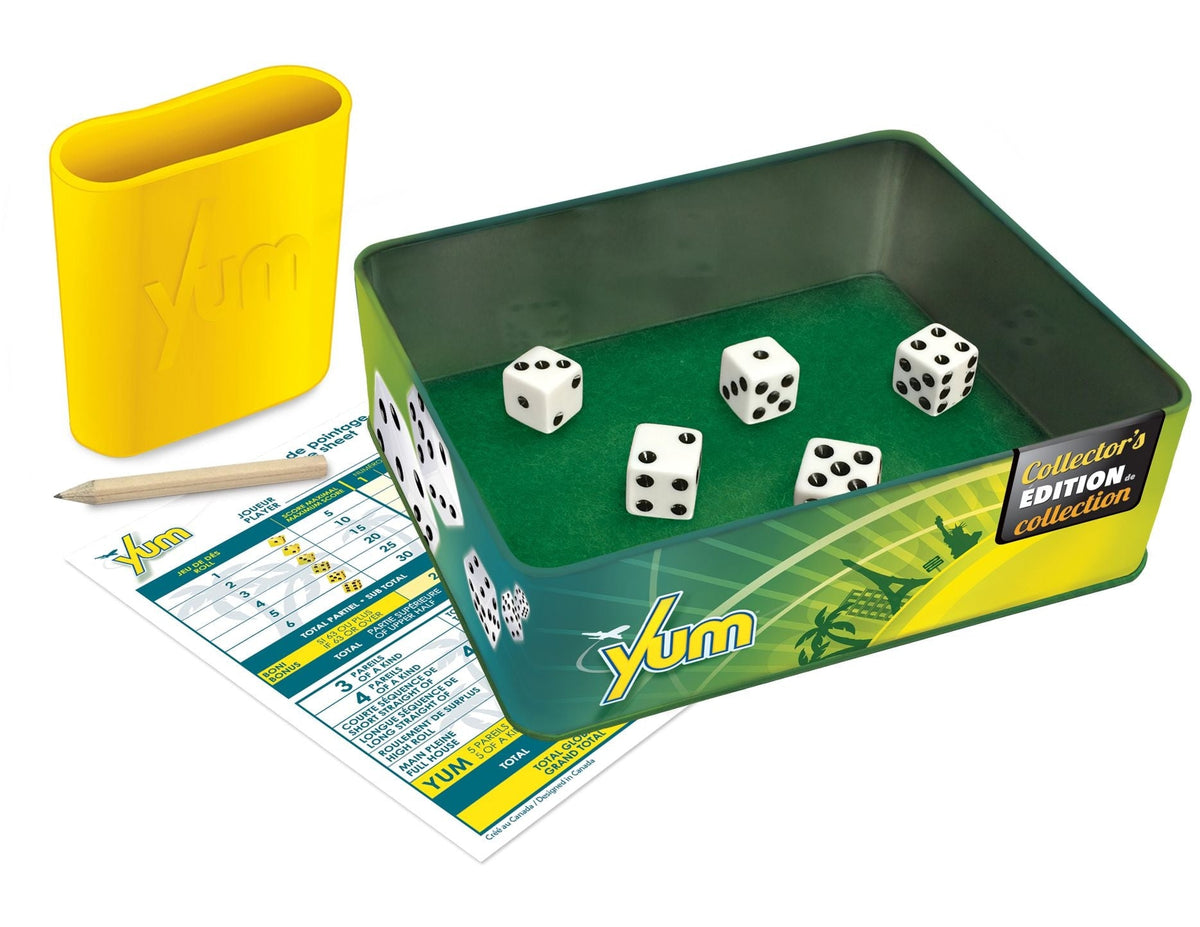Yum Classic Collector's Edition Poker Dice Game Set, Ages 8+