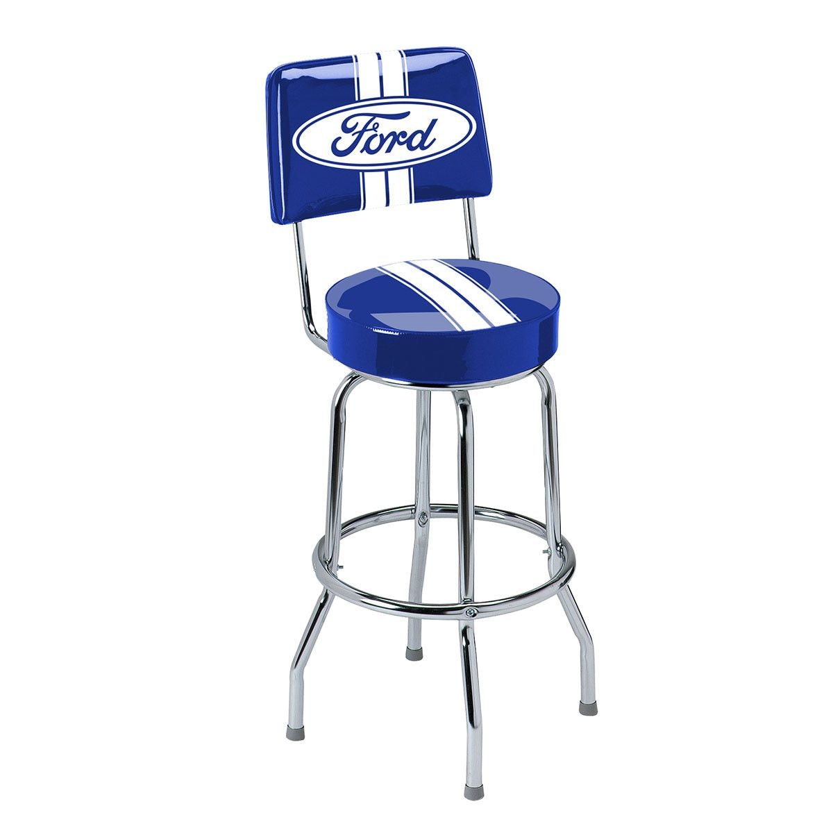 Swivel Bar Stool with Backrest