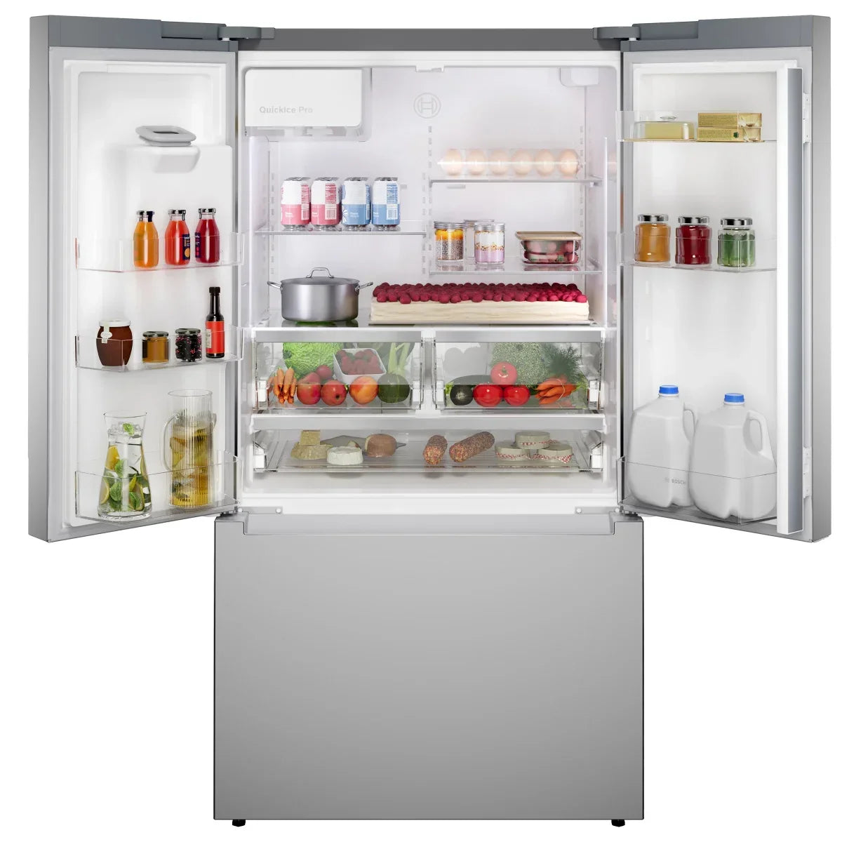 31.5 in. 17.6 cu ft. Stainless Steel Counter-Depth French Door Refrigerator