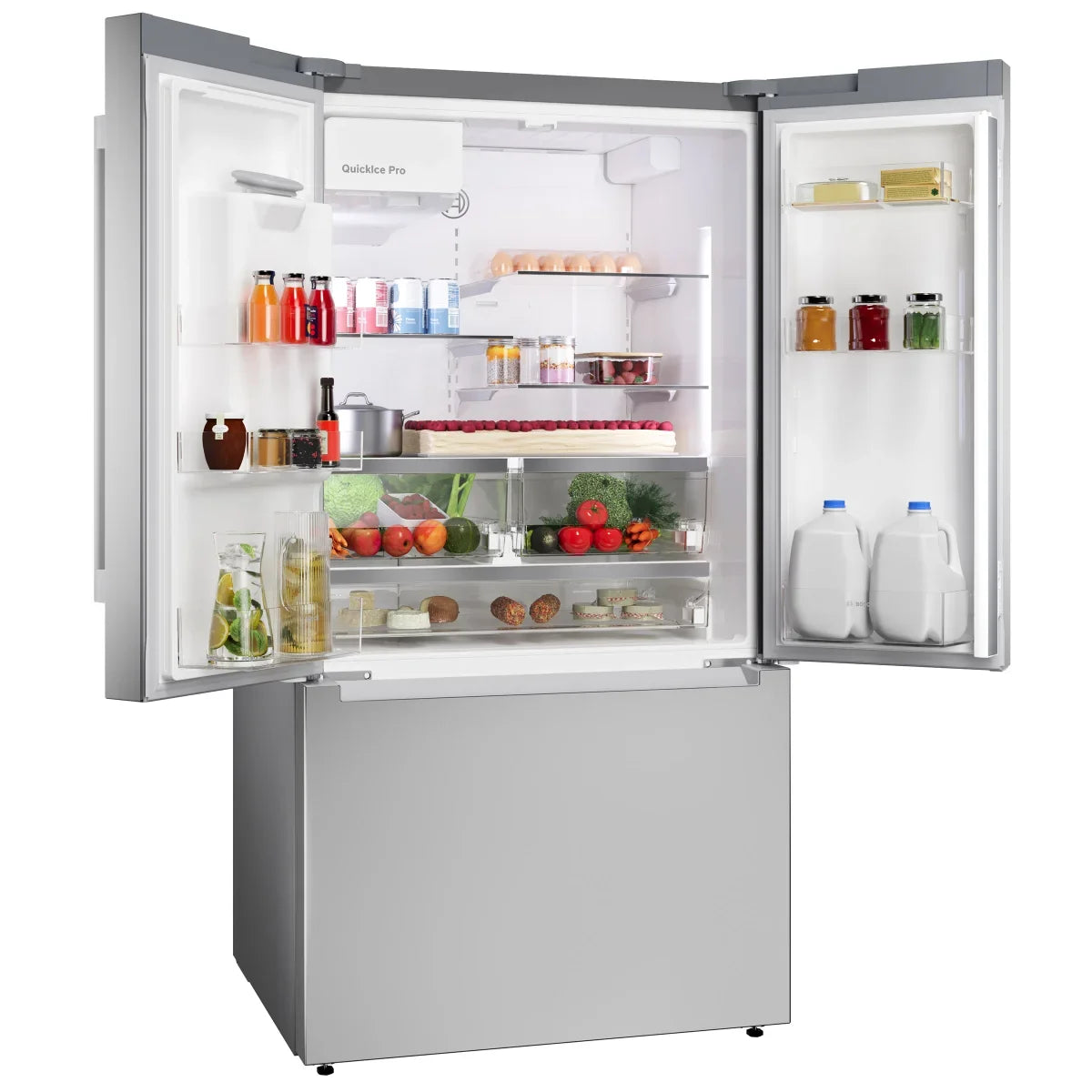 31.5 in. 17.6 cu ft. Stainless Steel Counter-Depth French Door Refrigerator