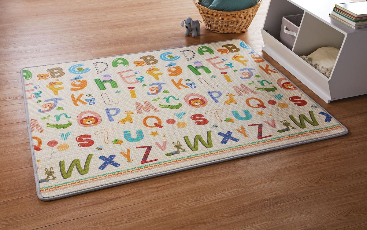 Foldable Double-Sided Play Mat for Kids, 59 x 71-in