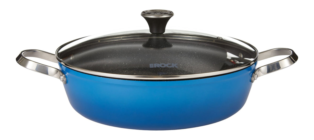Heritage The Rock One-Pot Dutch Oven, Dishwasher & Oven Safe, Blue, 5qt