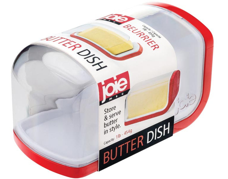 Covered Plastic Butter Dish, 1-lb Butter Capacity, BPA Free