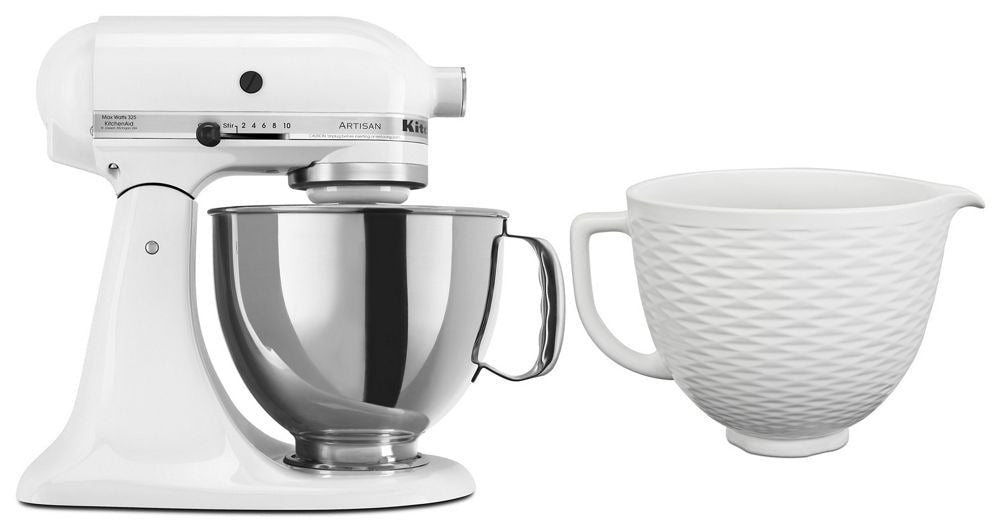 Artisan Series 5-Quart Tilt-Head Stand Mixer, White