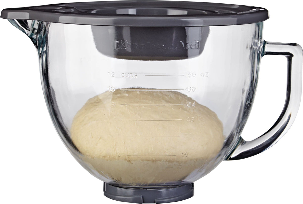 Artisan Tilt-Head Stand Mixer Bowl with Measurement Markings & Lid, 5qt