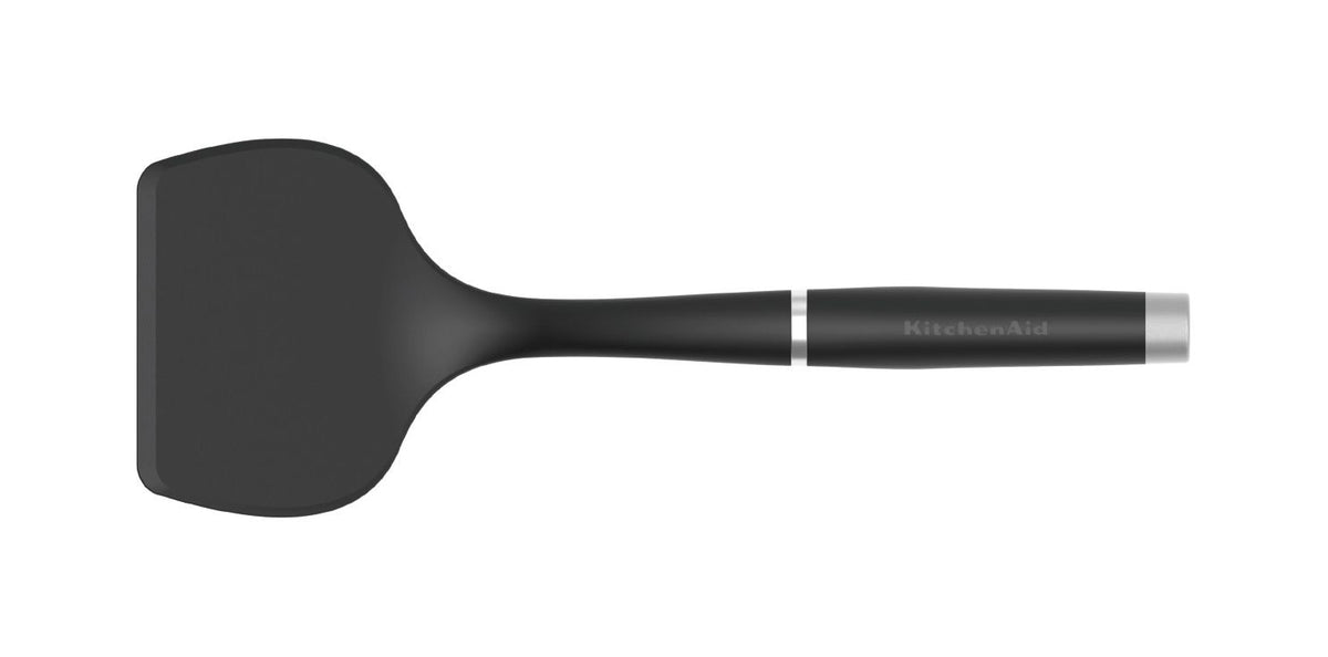 Gourmet Stainless Steel Pancake Turner, Black