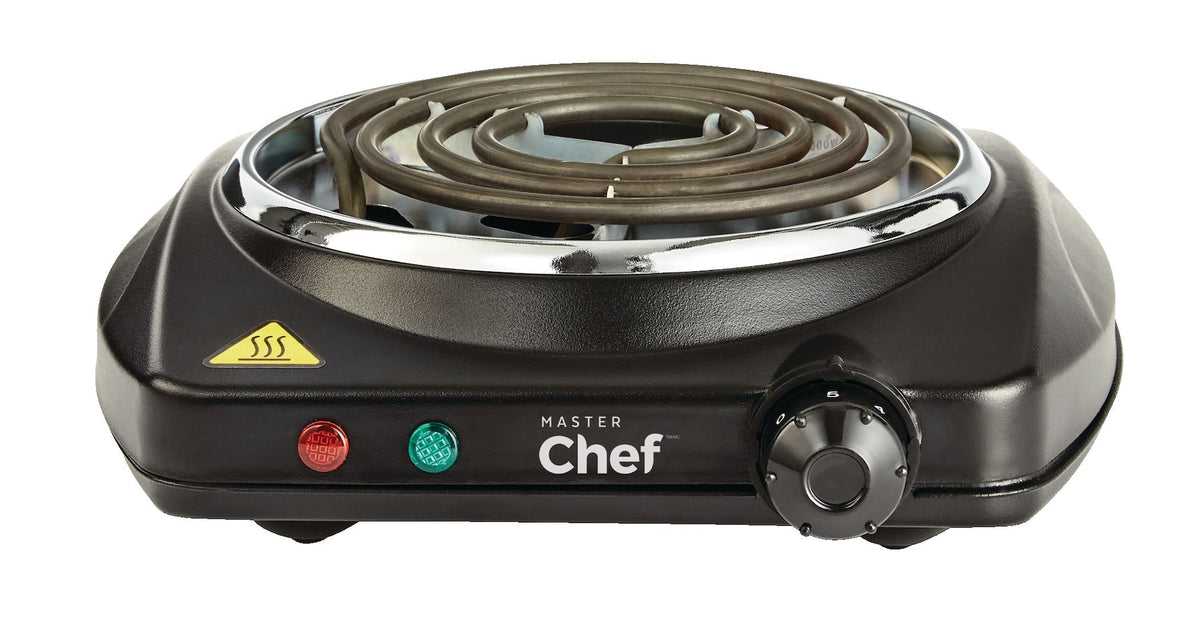 Single Burner Hot Plate, Black, 1000W