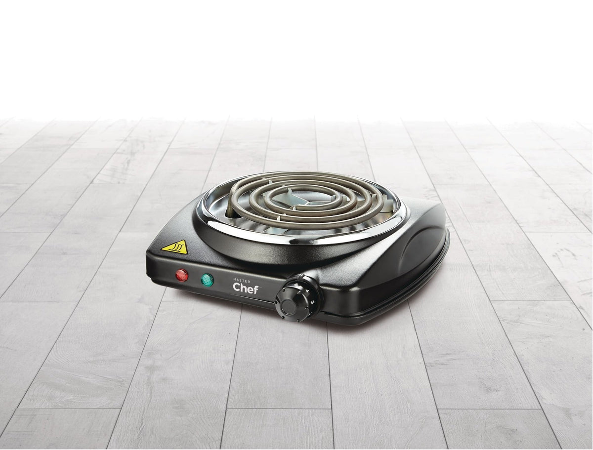 Single Burner Hot Plate, Black, 1000W