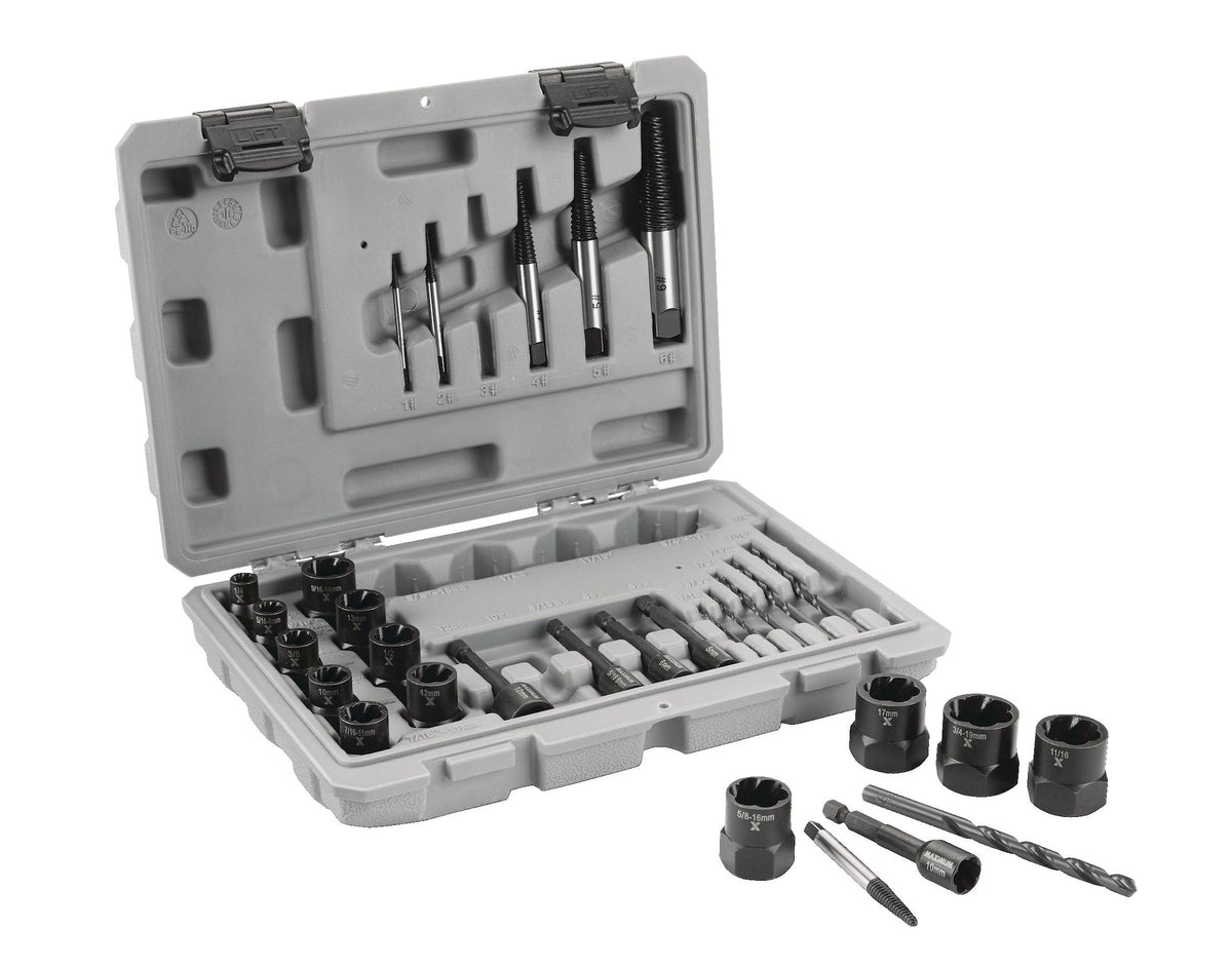 MAXIMUM Bolt Remover Set, 30-pc, SAE/Metric