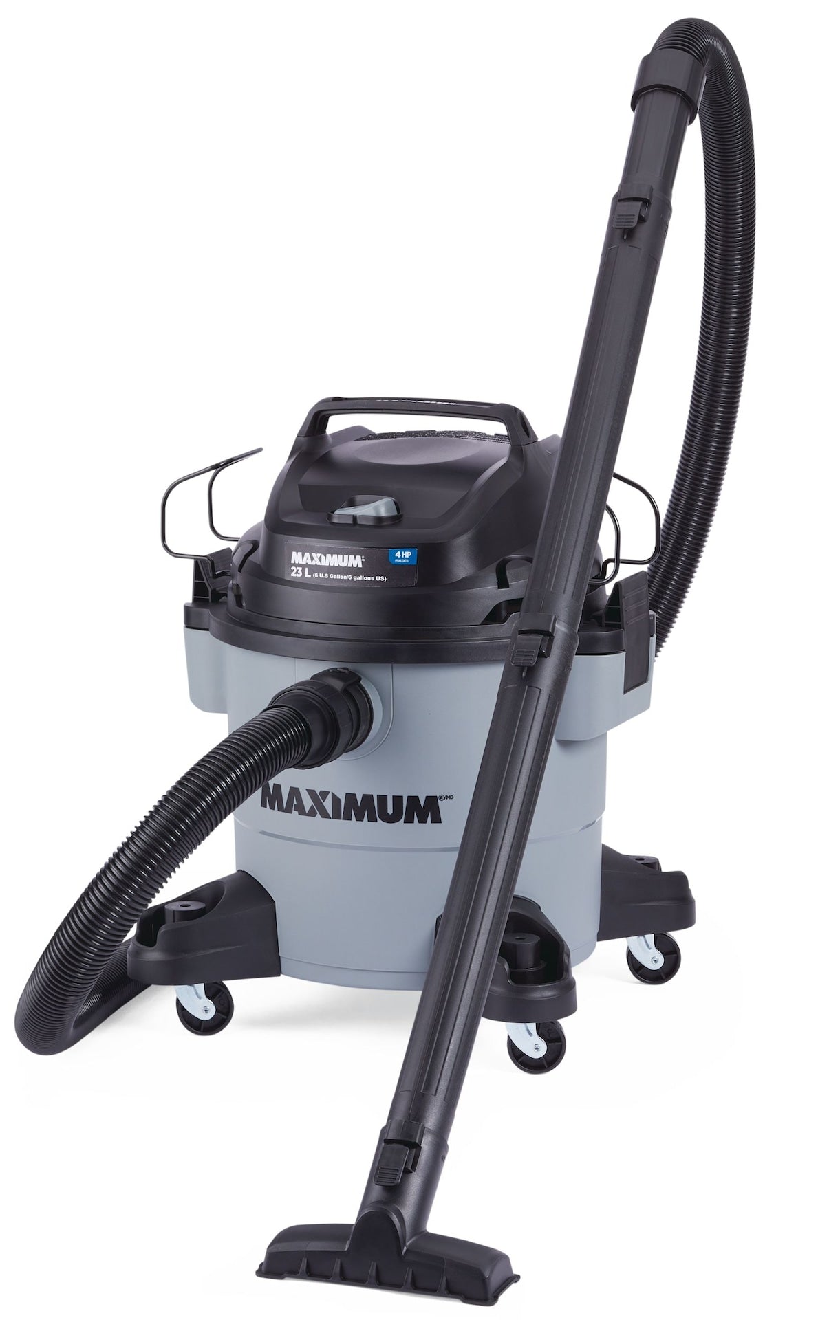 MAXIMUM VJF608PF 4 Peak HP Wet/Dry Shop Vacuum with Hose & Accessories, 22-L