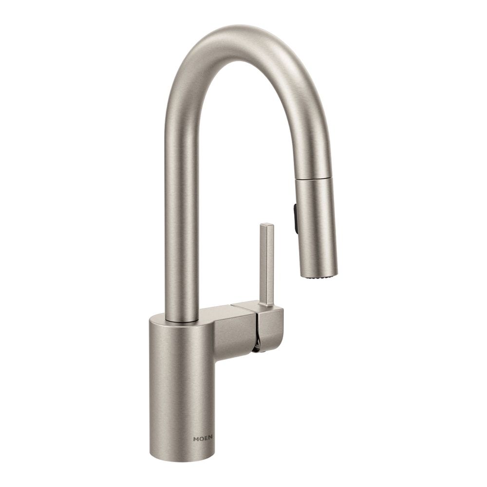 Align Single Handle High Arc Pull Down Sprayer Kitchen Faucet, Stainless Steel