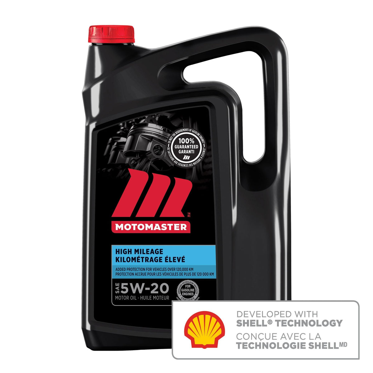 High Mileage 5W20 Conventional Engine/Motor Oil, 5-L