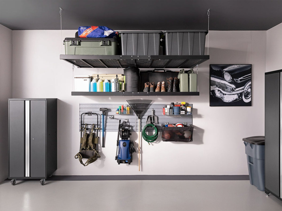 Wall Mounted Steel Shelf, 2-ft x 8-ft