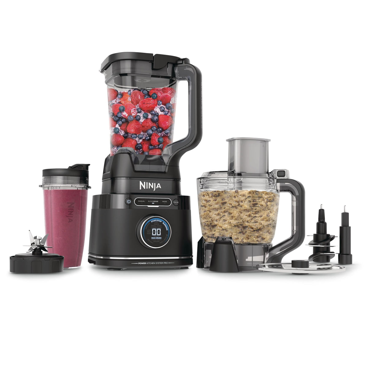 Ninja Kitchen System Power Blender & Food Processor, 10 Pre-set Programs, 1800W