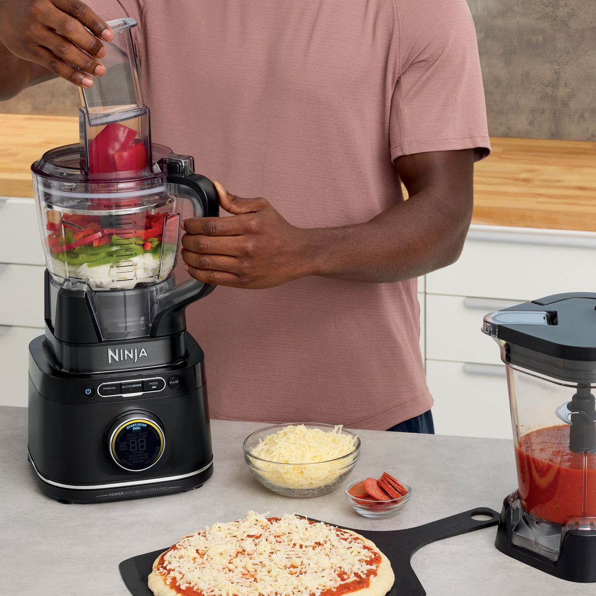 Ninja Kitchen System Power Blender & Food Processor, 10 Pre-set Programs, 1800W