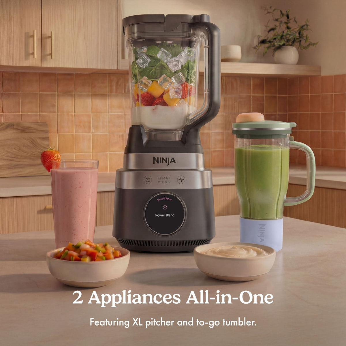 Ninja Luxe Adaptive Crushing Blender and Single-Serve System