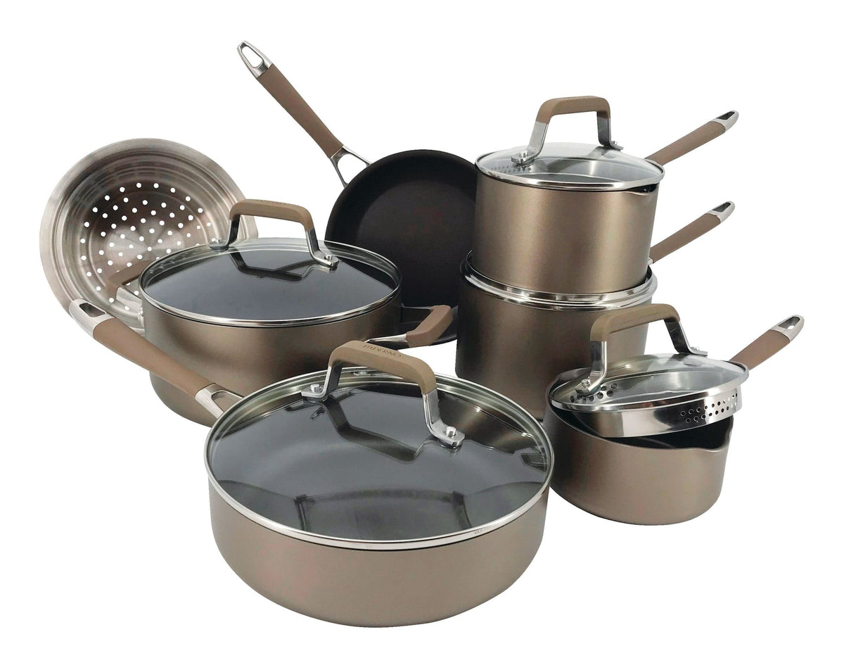 Classic Cookware Set, Non-Stick, PFOA-Free, Oven Safe, Champagne Bronze, 12-pc