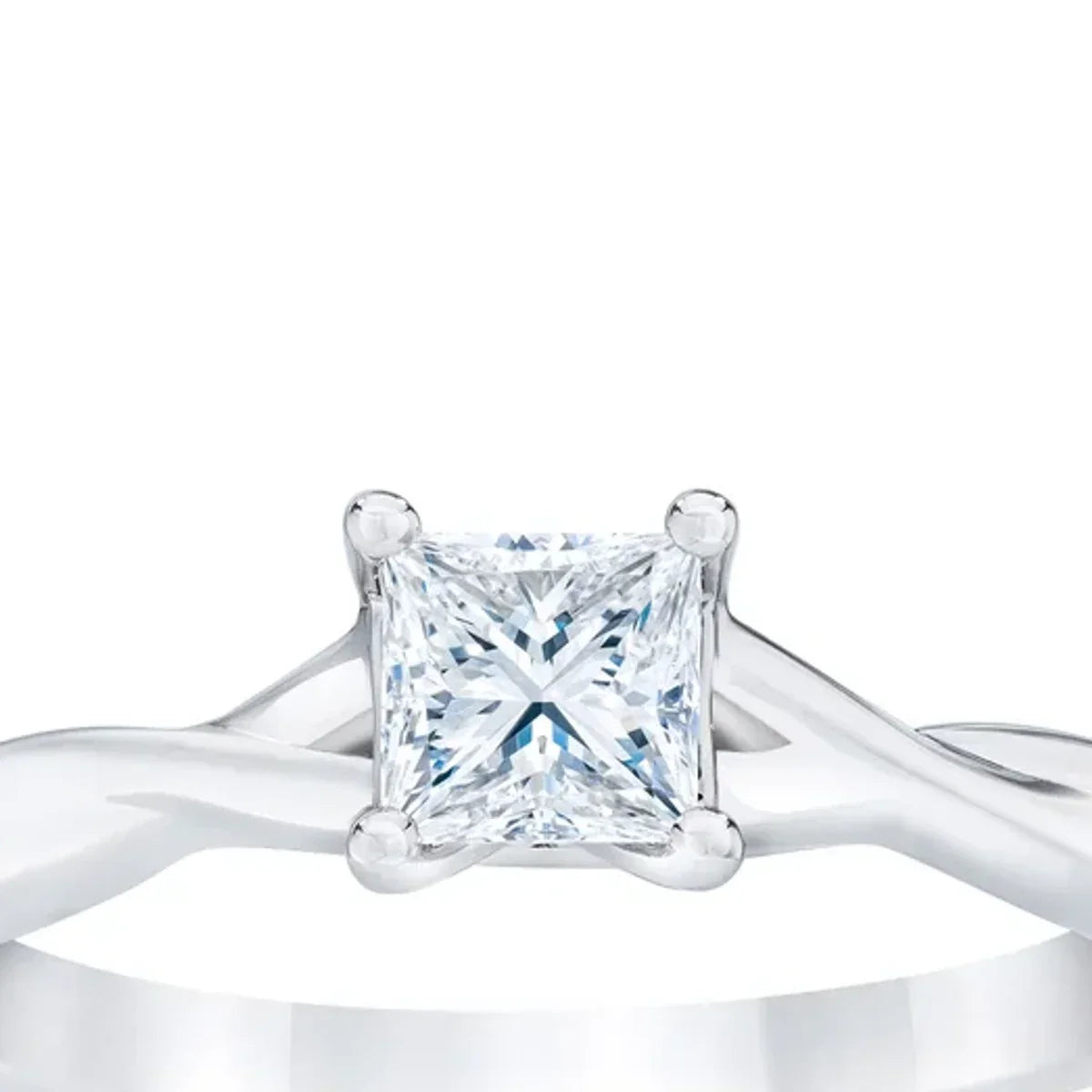 Princess Cut Diamond Solitaire Ring (0.50 ct)