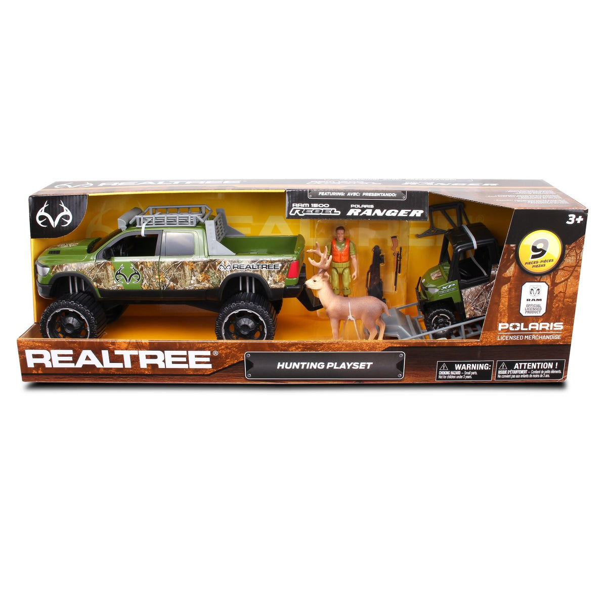 RT Ram 1500 Rebel with Ranger Playset, 9-pc