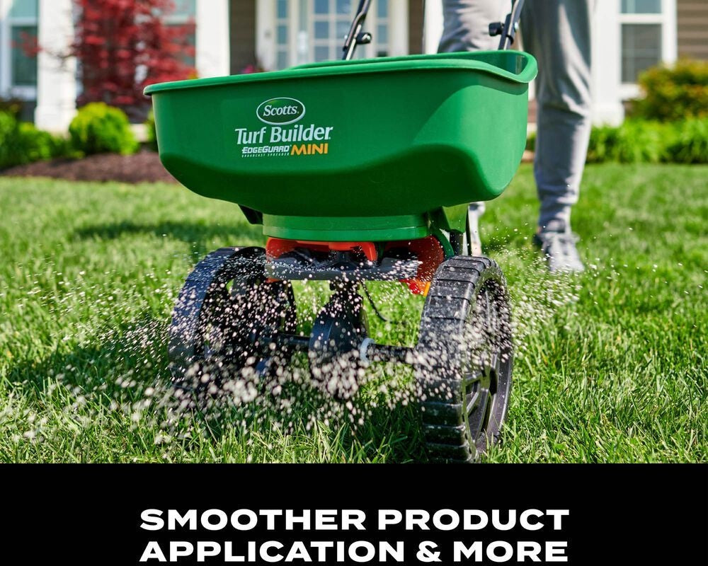 Turf Builder Mini Edgeguard Broadcast Spreader, 5,000 sq. ft.
