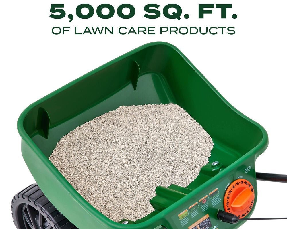 Turf Builder Mini Edgeguard Broadcast Spreader, 5,000 sq. ft.