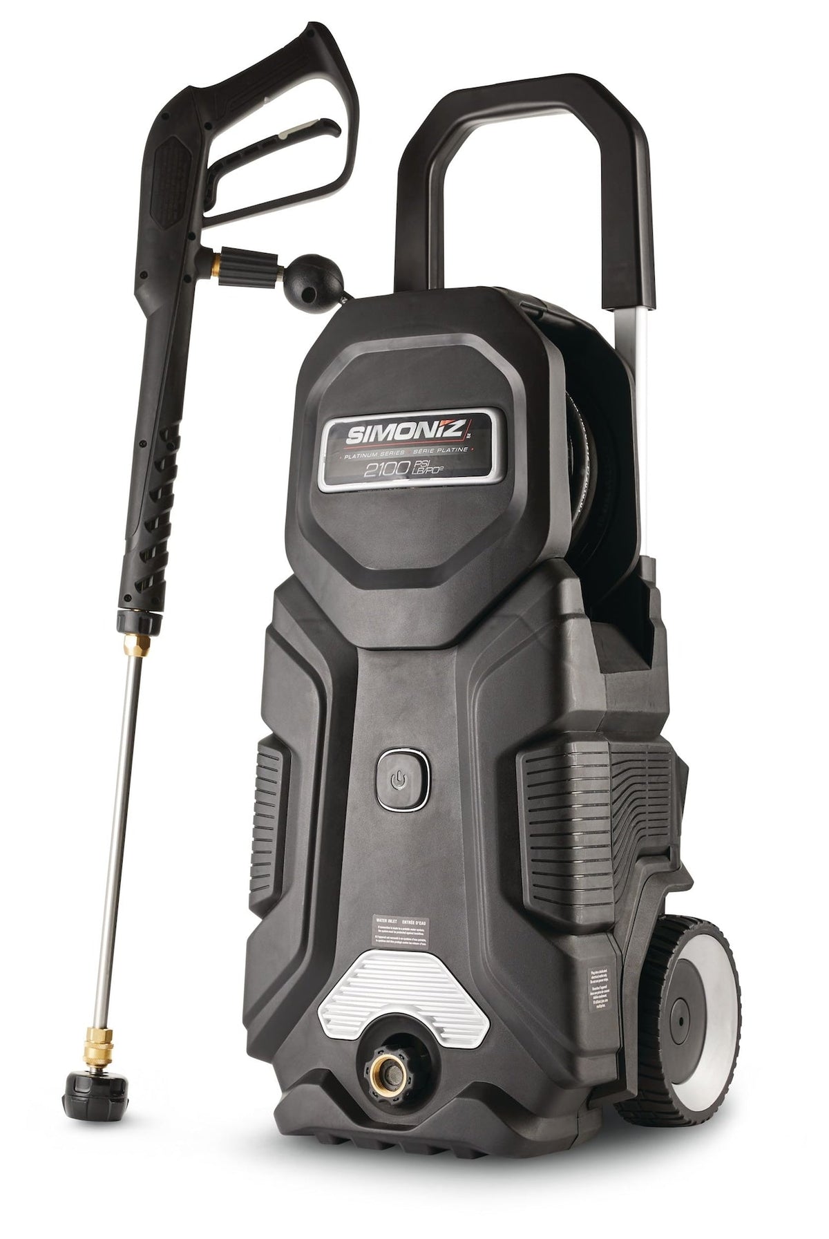 Platinum 2100 PSI 1.5 GPM Corded Cold Water Wheeled Brushed Electric Pressure Washer with Foam Blaster