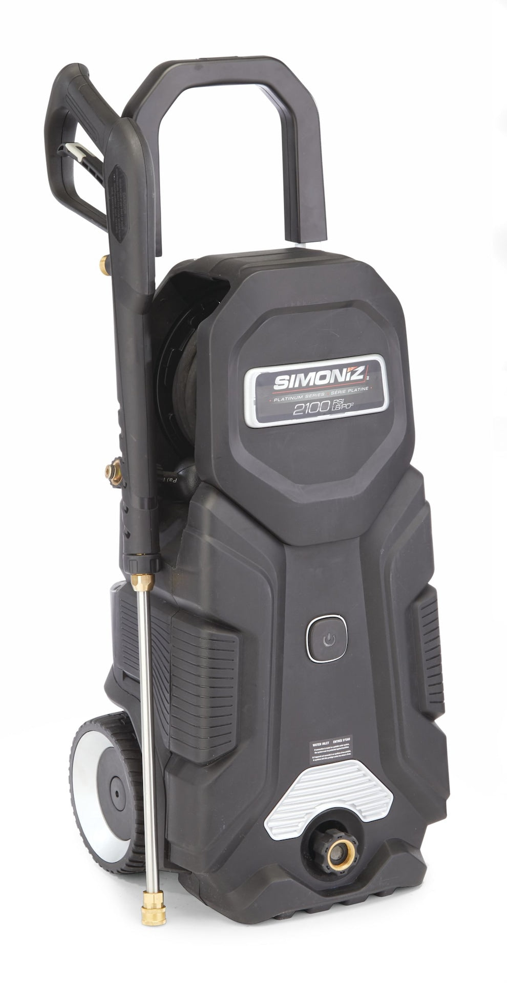Platinum 2100 PSI 1.5 GPM Corded Cold Water Wheeled Brushed Electric Pressure Washer with Foam Blaster