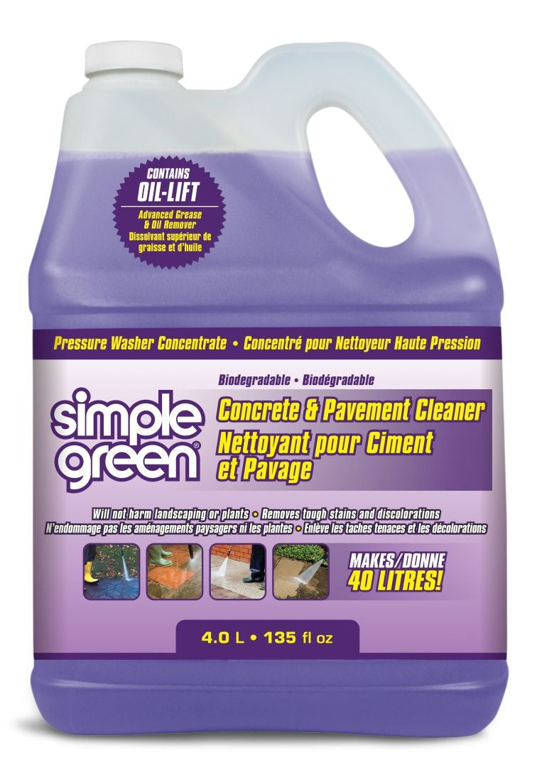Concrete & Pavement Pressure Washer Detergent, 4L