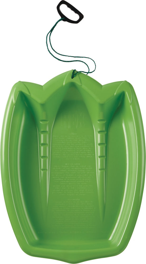 T-Rex Dinosaur Paw Kids' 1-Person Plastic Winter Snow Sled/Toboggan with Tow Rope