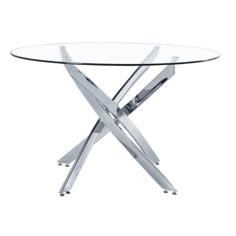 Star Glass Round Dining Table