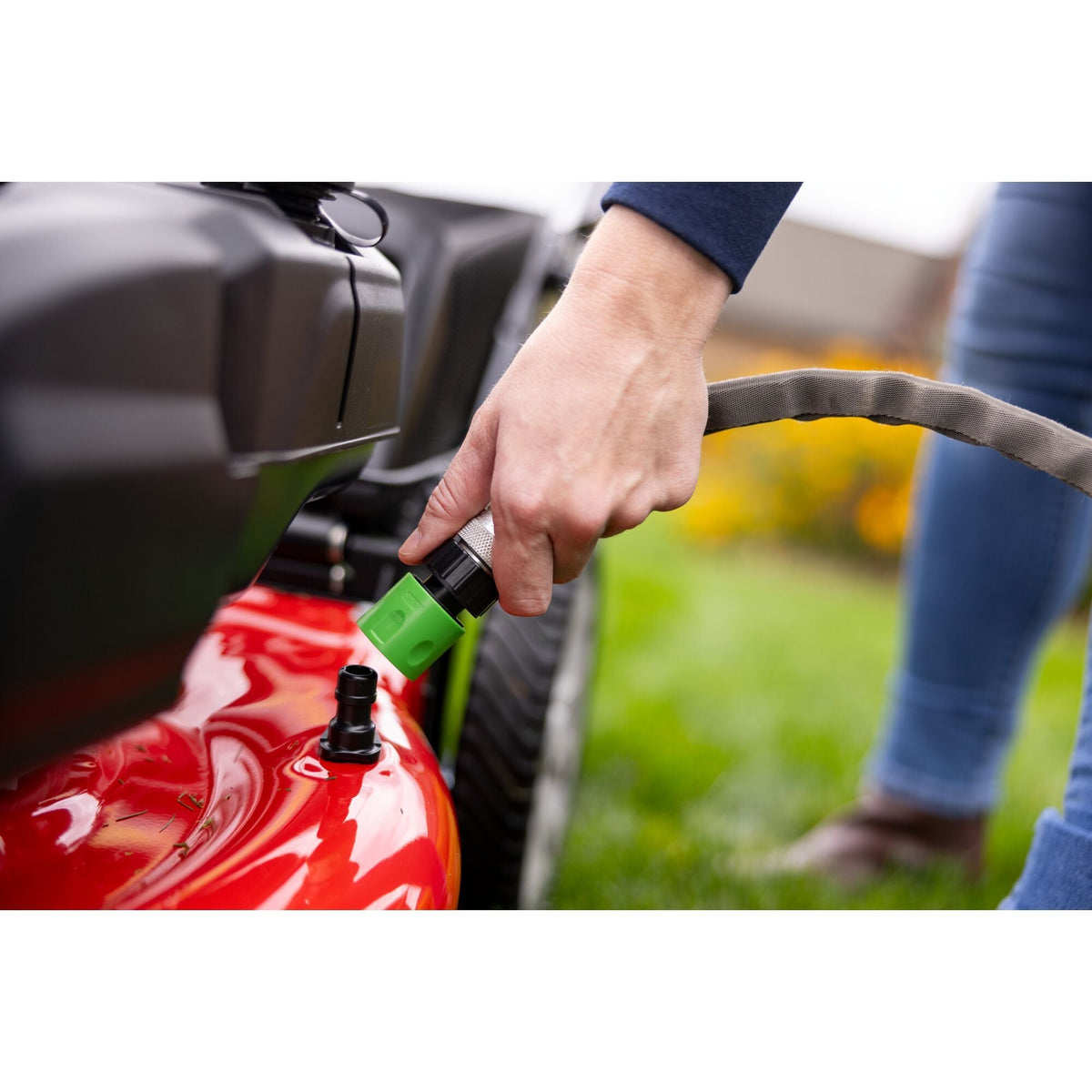 163cc Gas Commercial Push Lawn Mower, 21-in