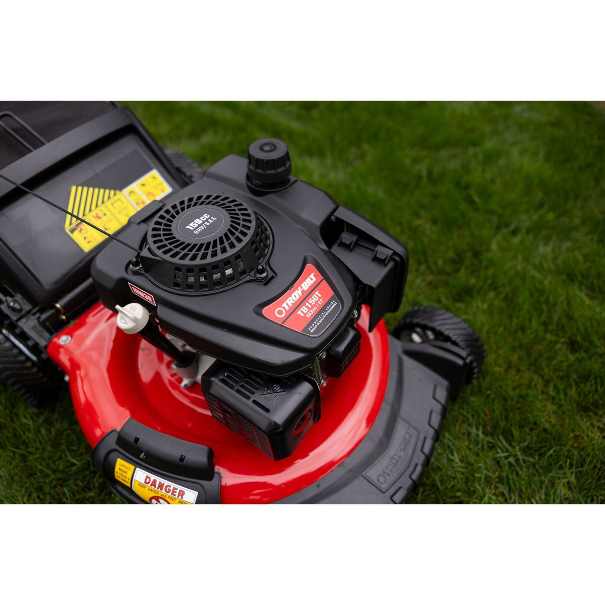 163cc Gas Commercial Push Lawn Mower, 21-in