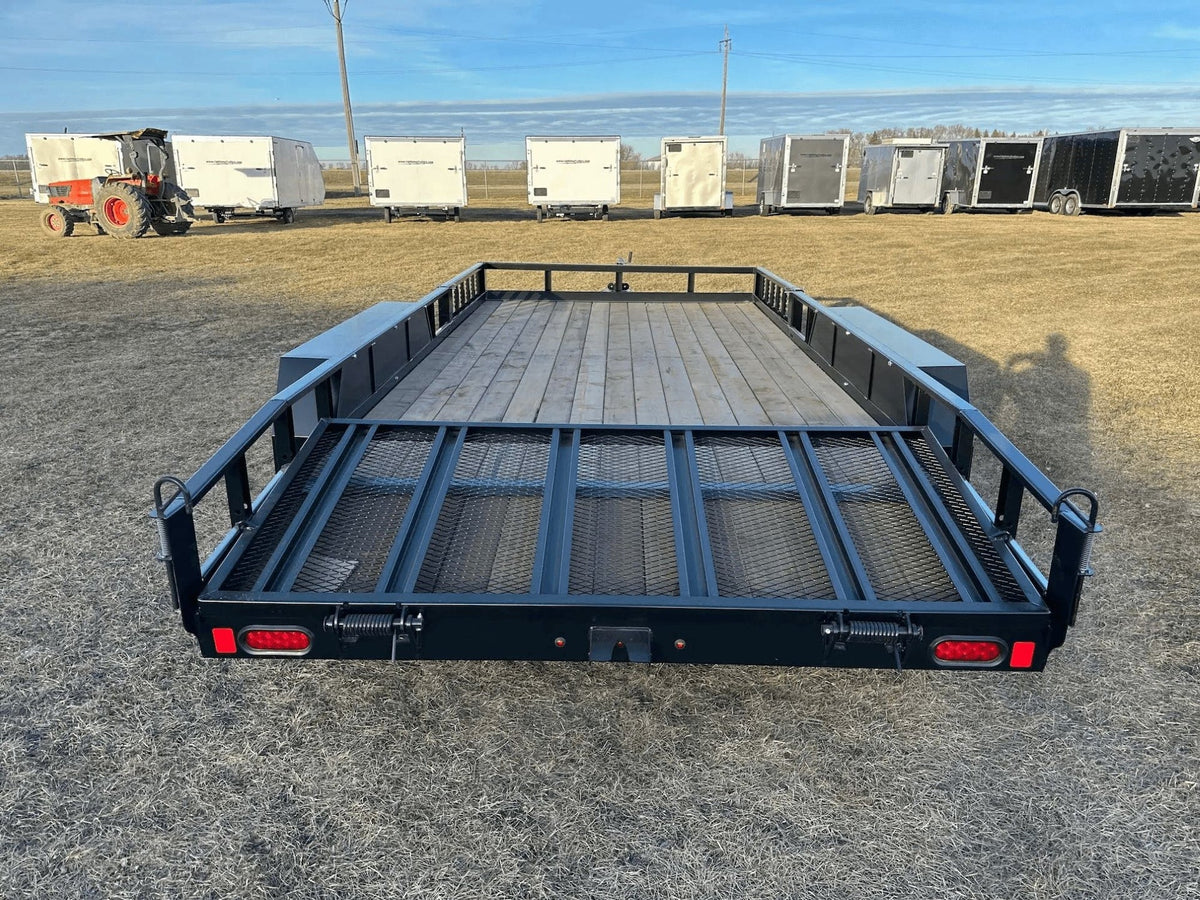 83-in x 16-ft Tandem Axle Utility Trailer, Black