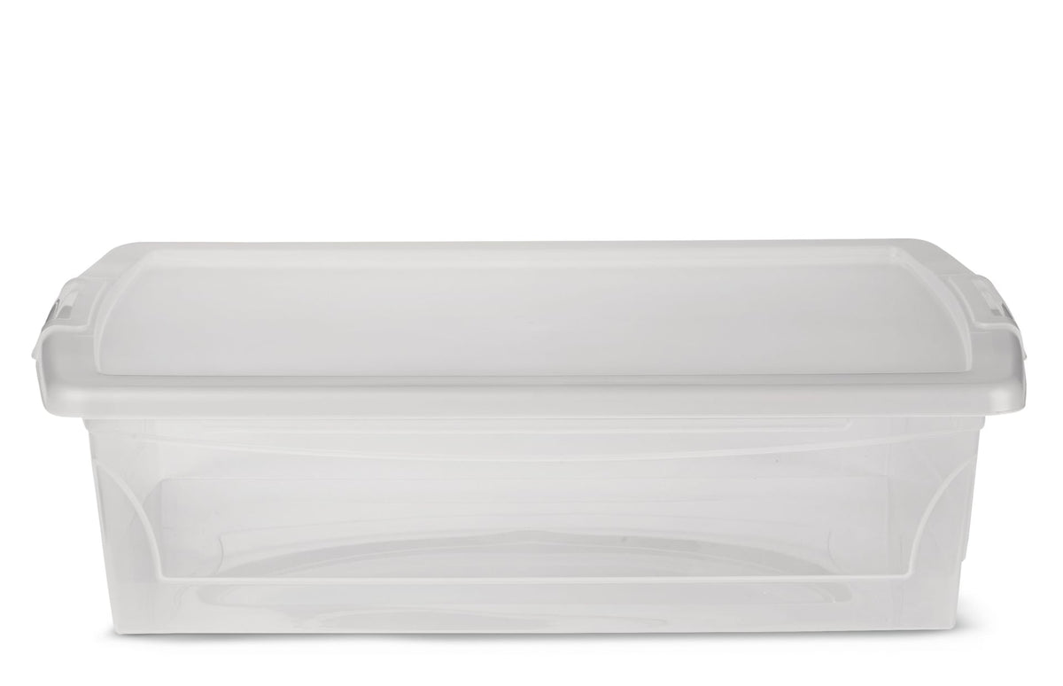 type A Clarity Transparent Storage Box with Lid, 25-L